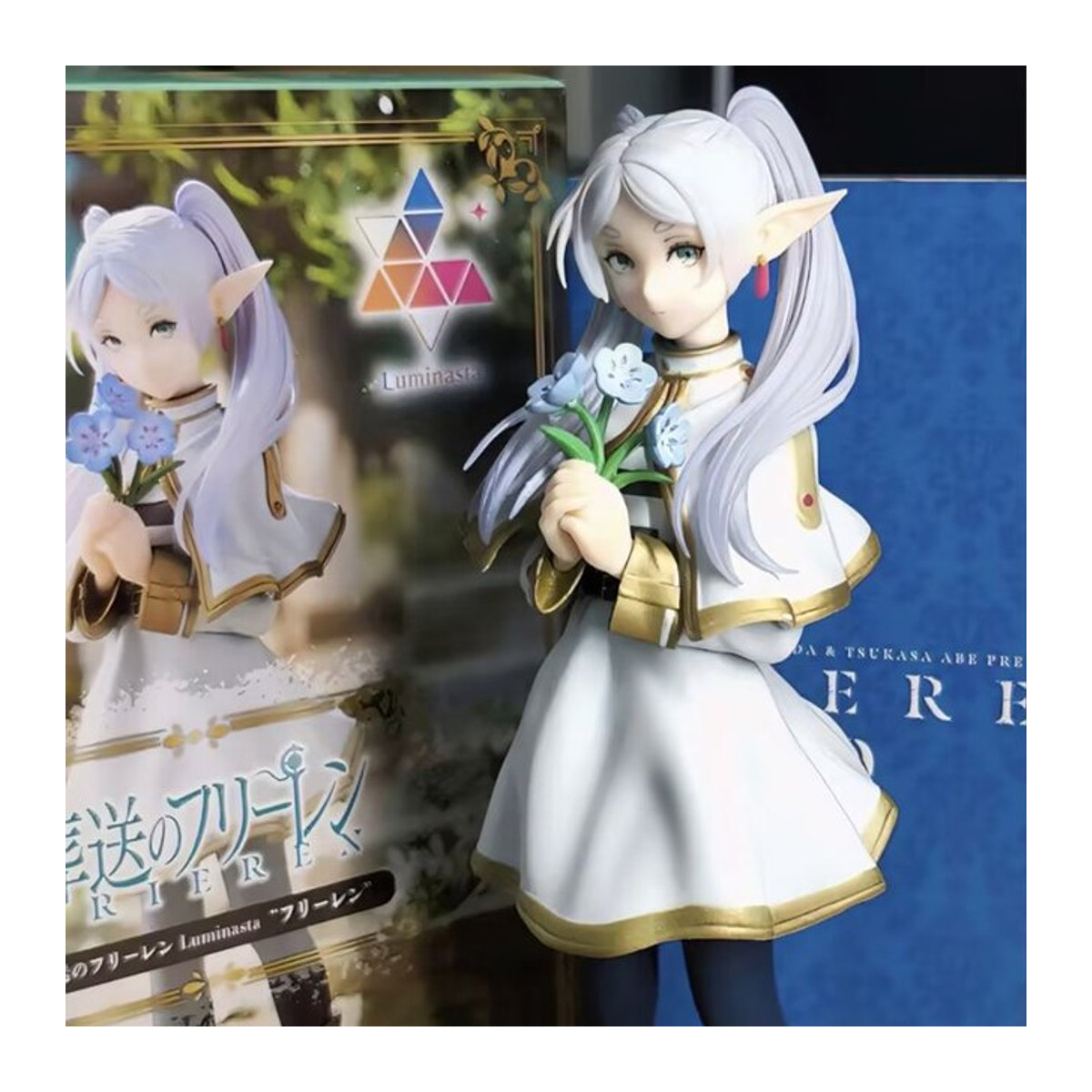 Bandai Frieren Beyond Journey's End Anime Figur Frieren Q-Version in Weiß aus Kunststoff - Bild 1