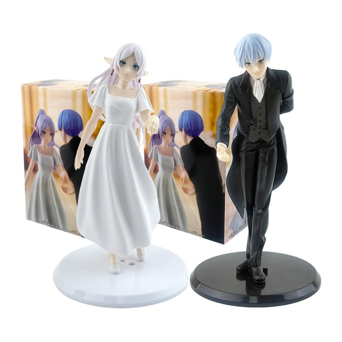 Bandai Frieren: Beyond Journey's End Anime Figur Frieren und Himmel Actionfigur aus Kunststoff in Weiß, Höhe: 18-20 cm - Bild 1