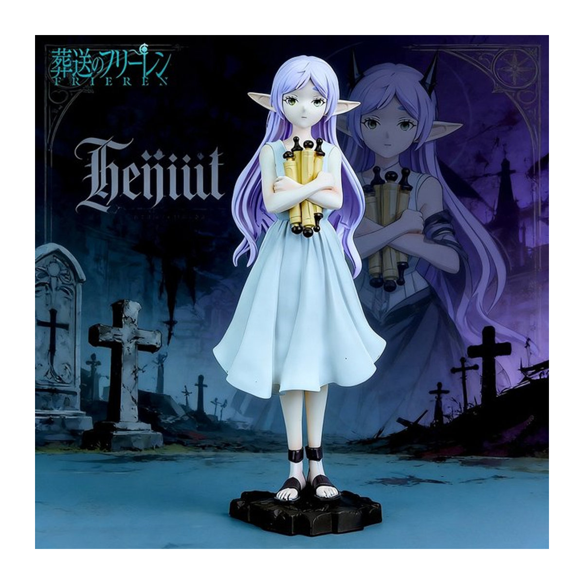 Bandai Frieren Beyond Journey's End Anime Figur, weiße PVC-Statue als Sammlermodell und Desktop-Ornament, Höhe: 20 cm - Bild 1