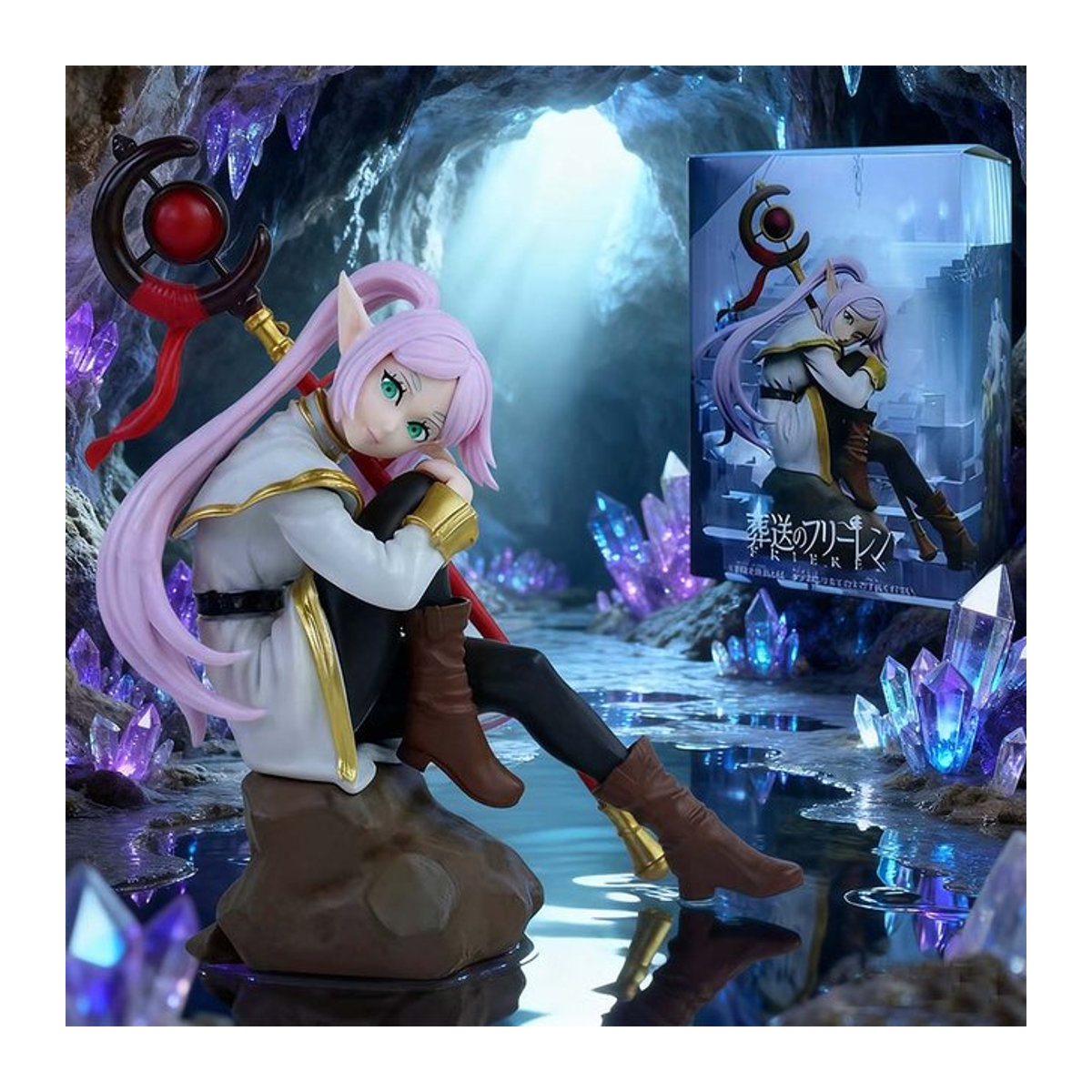 Bandai Frieren: Beyond Journey's End Fern Anime Figur Noodle Stopper aus Kunststoff, mehrfarbig - Bild 1