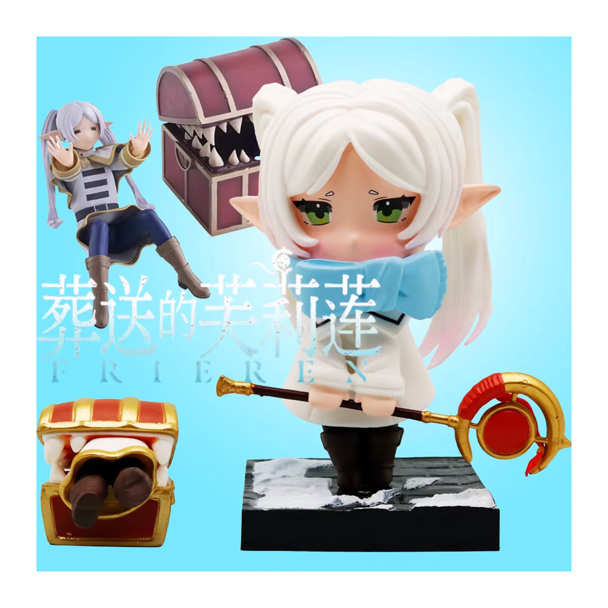 Bandai Frieren Fern Himmel Stark Anime Figur aus Kunststoff, mehrfarbig, Höhe: 13 cm - Bild 7