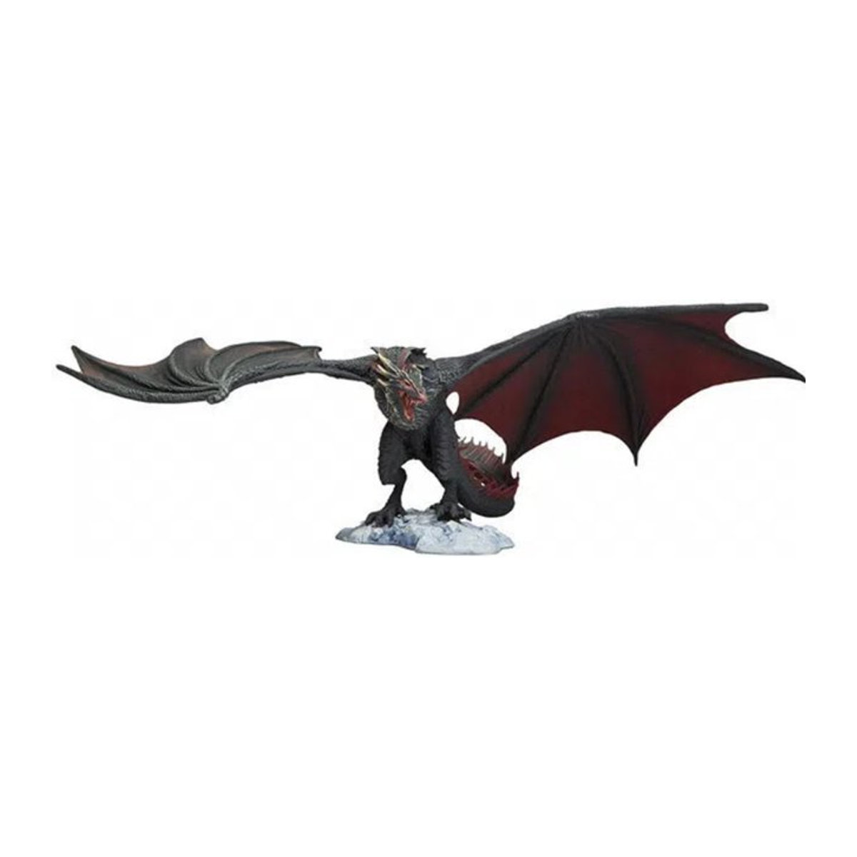 Bandai Game of Thrones A Song of Ice and Fire Ice Dragon Black Dragon Actionfigur, Schwarz, Höhe: 19 cm - Bild 1