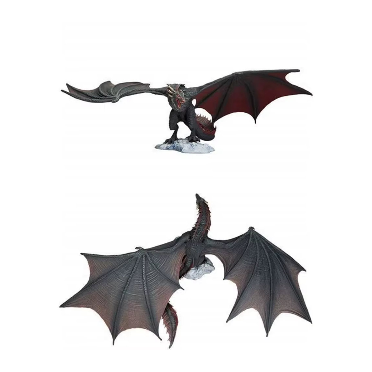 Bandai Game of Thrones A Song of Ice and Fire Ice Dragon Black Dragon Actionfigur, Schwarz, Höhe: 19 cm - Bild 3
