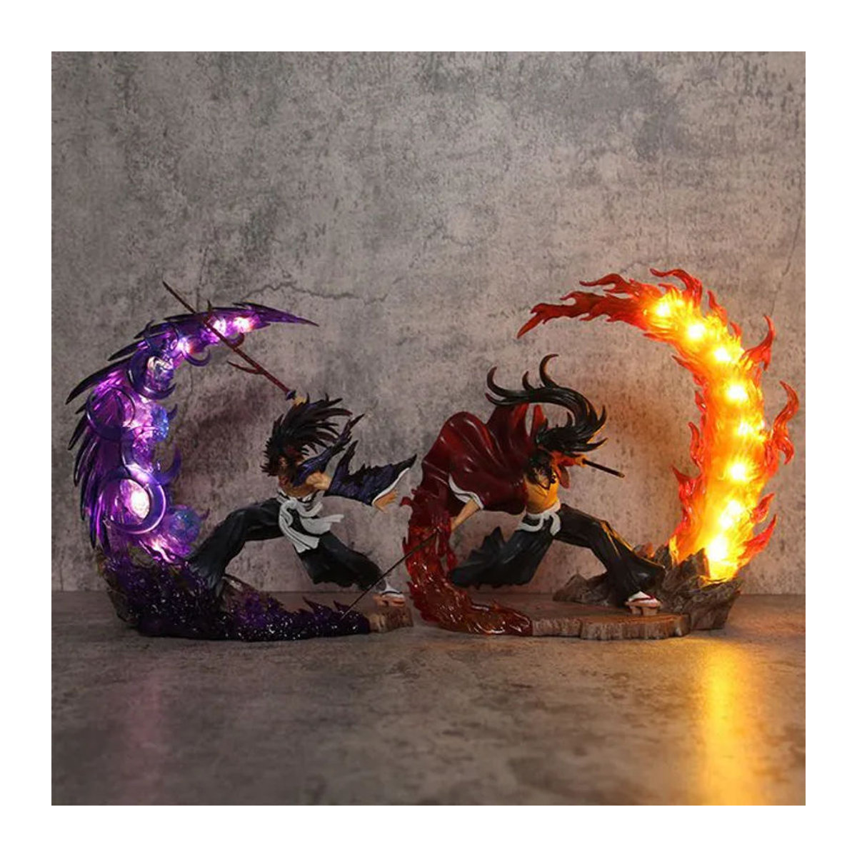 Bandai Ghost Slayer Blade Battle Leuchtende Modellstatue Schwarz Mehrfarbig aus Kunstharz als Desktop-Dekoration - Bild 1