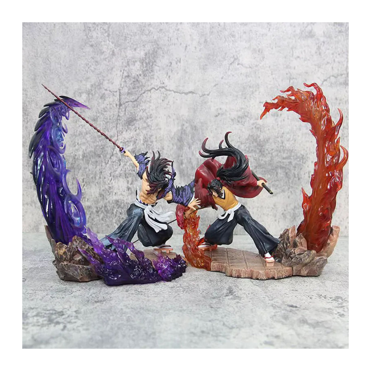 Bandai Ghost Slayer Blade Battle Leuchtende Modellstatue Schwarz Mehrfarbig aus Kunstharz als Desktop-Dekoration - Bild 2
