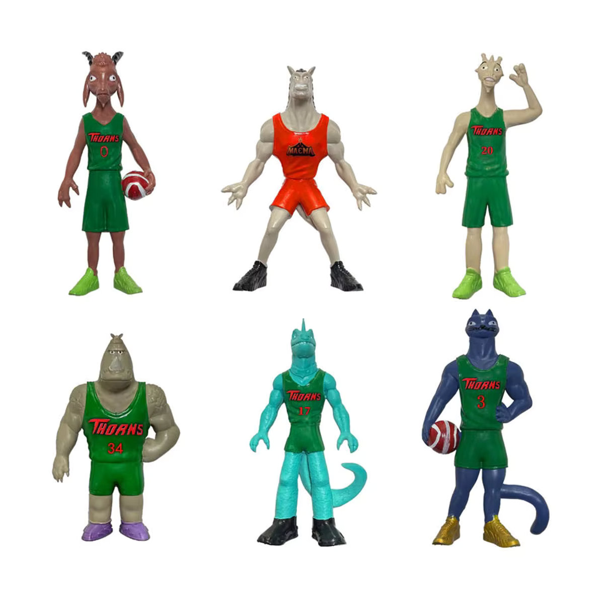 Bandai GOAT Basketball-Figur Sammlermodell aus Kunststoff, mehrfarbig - Bild 5