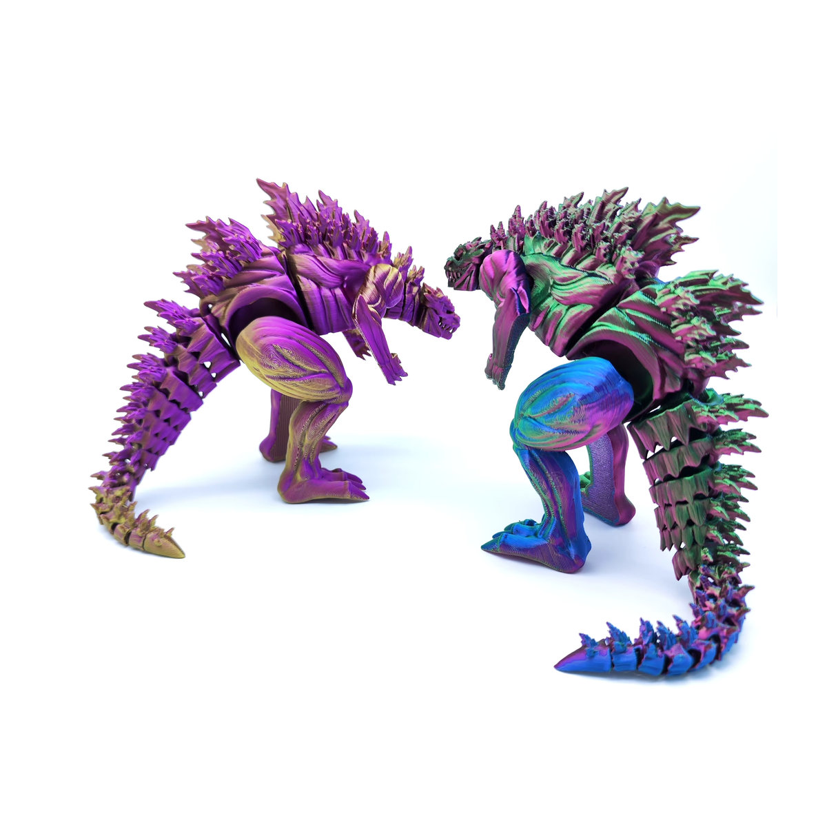 Bandai Godzilla Action Figure Q Version 3D Gedrucktes Monster Modell in Mehrfarbig als Desktop Ornament - Bild 2