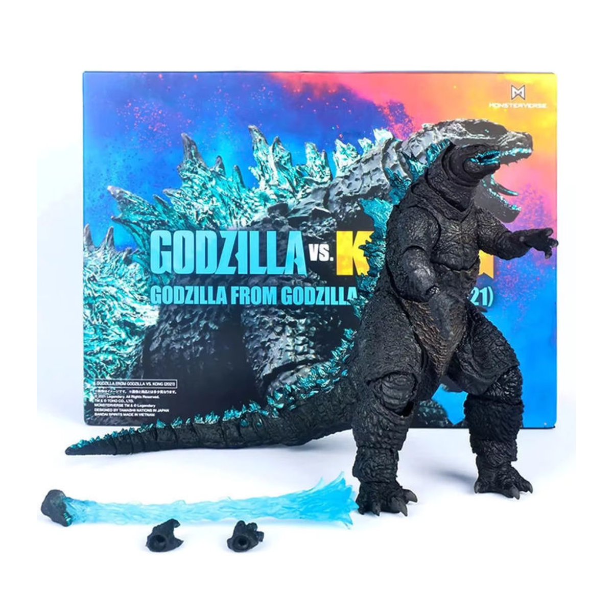 Bandai Godzilla Actionfigur König der Monster 2021, schwarze Sammlerfigur aus Kunststoff, Höhe: 16 cm - Bild 2
