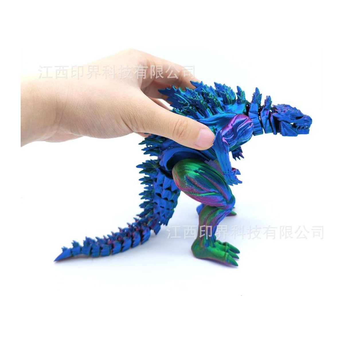 Bandai Godzilla Actionfigur Q-Version Muskel-Design, 3D-gedrucktes Monster-Modell aus Kunststoff, mehrfarbig, Höhe: 18 cm - Bild 1