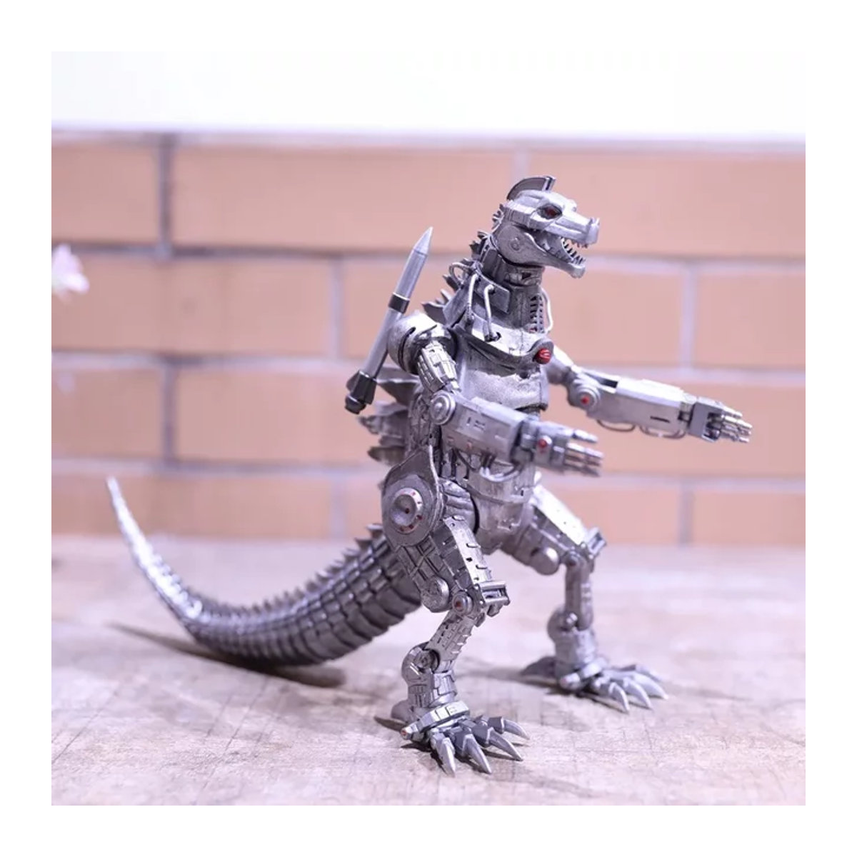 Bandai Godzilla Figur Movie Edition Silber PVC Statue Modell als Desktop Dekoration - Bild 1