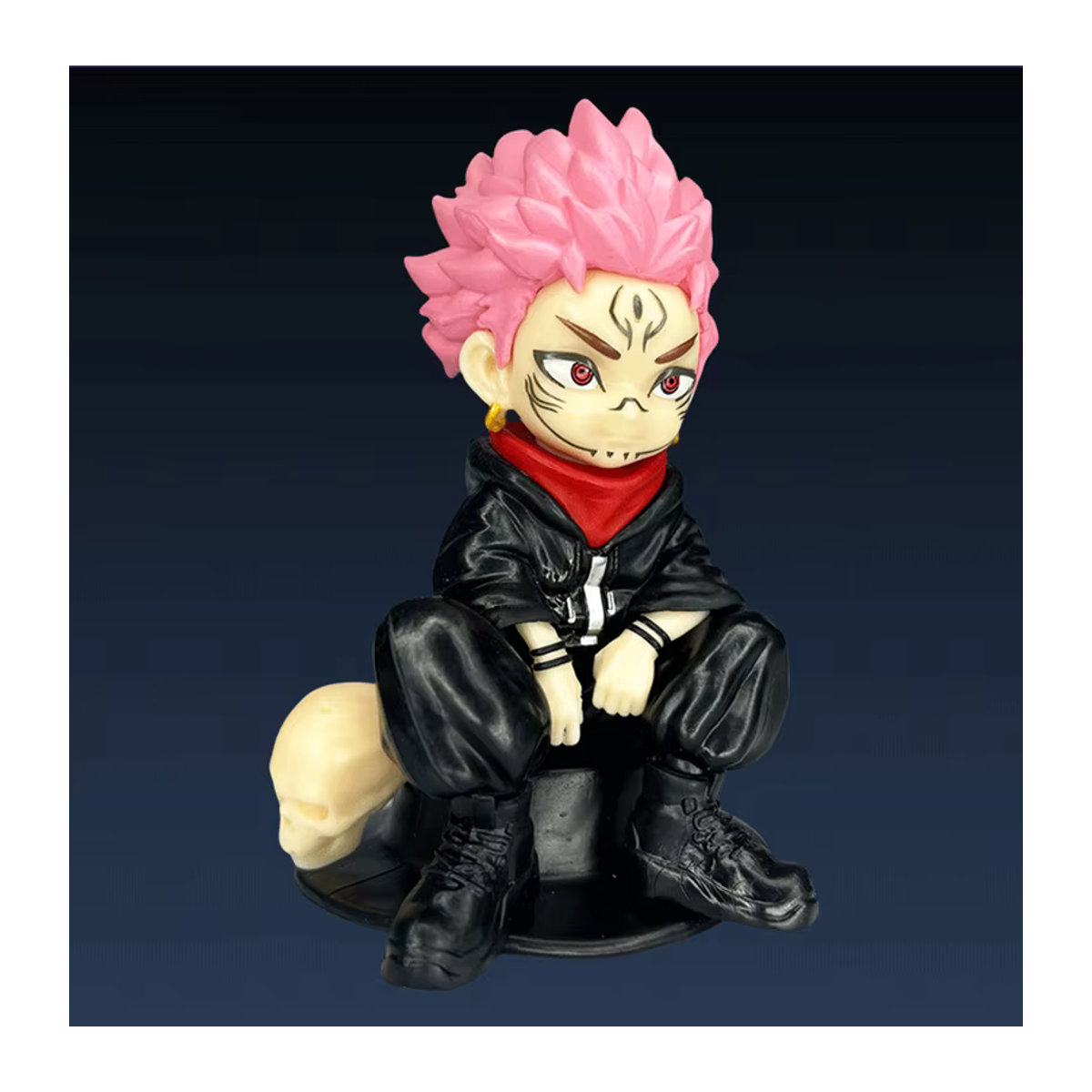 Bandai Gojo Satoru Anime Figur in hockender Haltung, mehrfarbige Sammelfigur aus Kunststoff - Bild 3