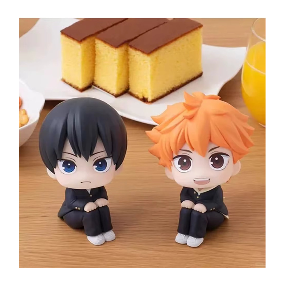 Bandai Haikyuu Anime Figur Hinata Shoyo und Tobio Kageyama Look Up Actionfigur aus Kunststoff, mehrfarbig, Höhe: 10 cm - Bild 2