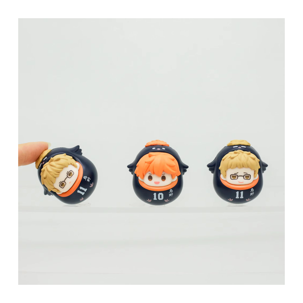 Bandai Haikyuu The Battle At The Garbage Dump Daruma-Puppe Blindbox, mehrfarbige Anime-Volleyball-Figur aus Kunststoff - Bild 3