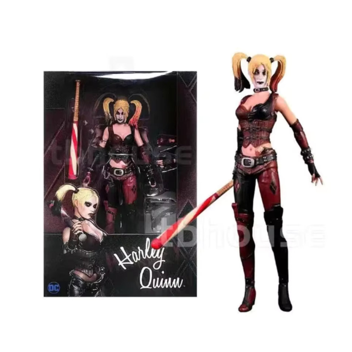 Bandai Harley Quinn Action Figure aus dem Film Suicide Squad als bewegliche PVC Modell Statue in Mehrfarbig für deine Sammlung und Schreibtisch-Dekoration - Bild 2