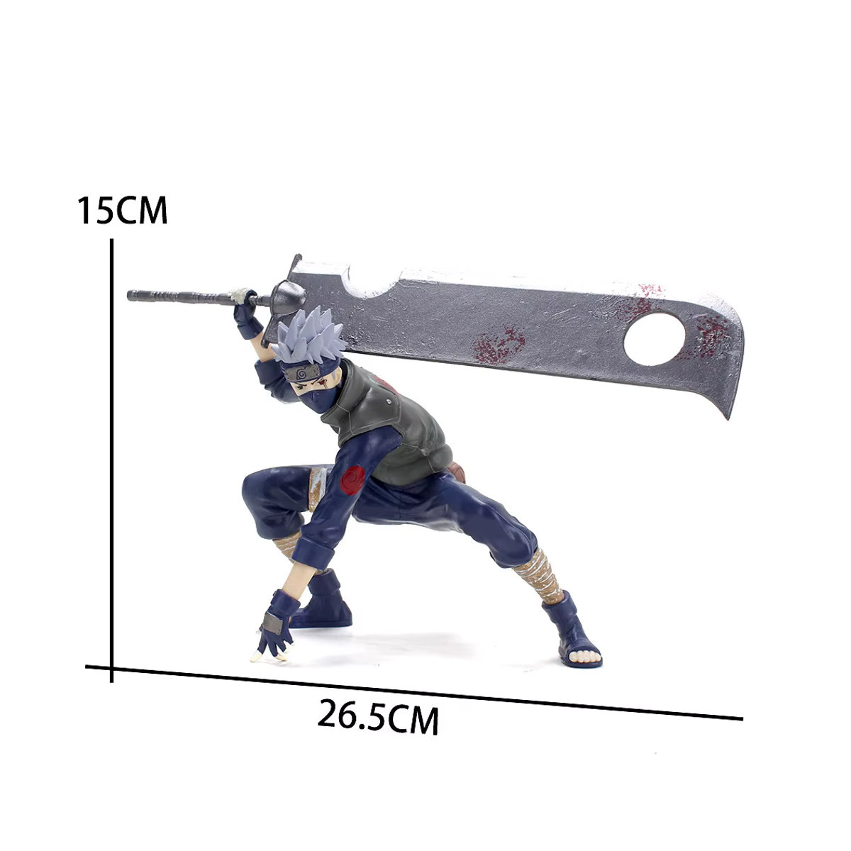 Bandai Hatake Kakashi Anime Figur aus Naruto als mehrfarbige Actionfigur aus Kunststoff für Kinder und als Auto-Ornament - Bild 3