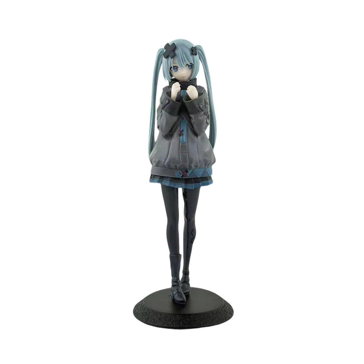 Bandai Hatsune Miku Anime Action Figur in Grau, 8 Zoll Modellspielzeug aus Kunststoff, Höhe: 20,32 cm - Bild 4