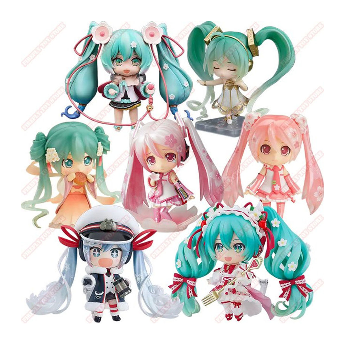 Bandai Hatsune Miku Anime Action Figur Sakura Schnee Modell aus Kunststoff, mehrfarbig - Bild 1