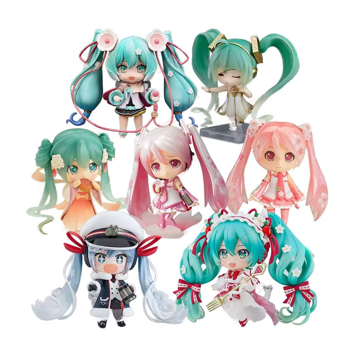 Bandai Hatsune Miku Anime Action Figur Sakura Schnee Modell aus Kunststoff, mehrfarbig - Bild 5