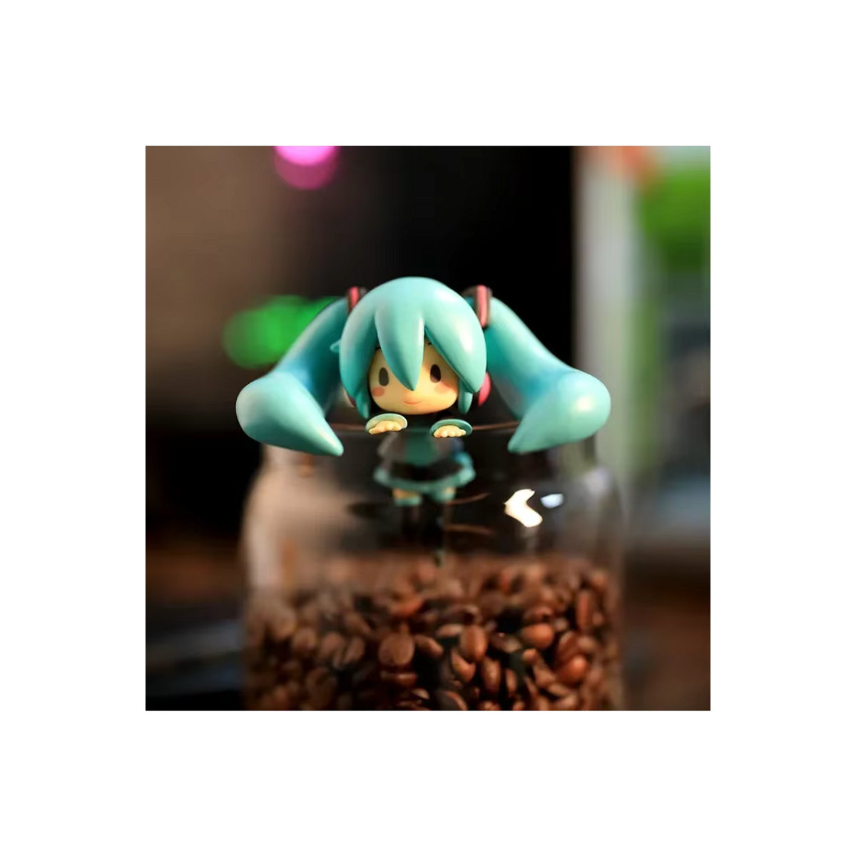 Bandai Hatsune Miku Anime Action Figure Q Version Pferdeschwanz Modell aus PVC, mehrfarbig, Höhe: 7,5 cm - Bild 4
