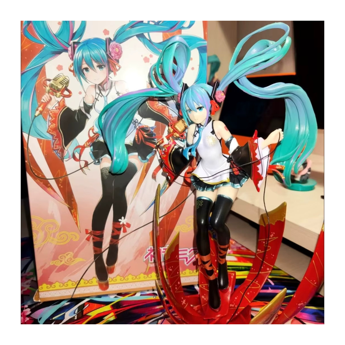 Bandai Hatsune Miku Anime Actionfigur Vokaloid Konzert Modell Puppe, mehrfarbig, Höhe: 26 cm - Bild 5