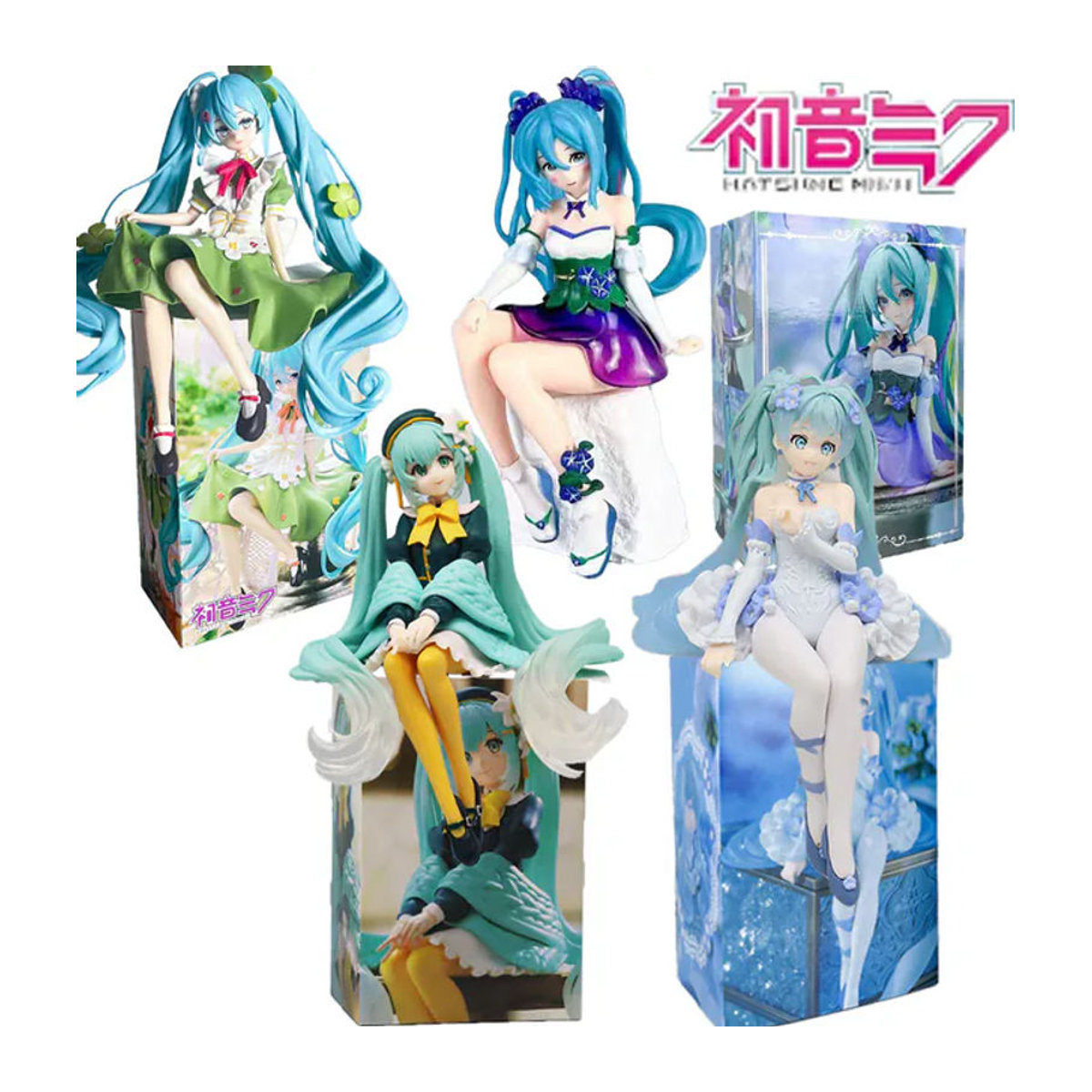 Bandai Hatsune Miku Anime Figur aus Kunststoff in Blau als dekorative Sammleredition - Bild 1