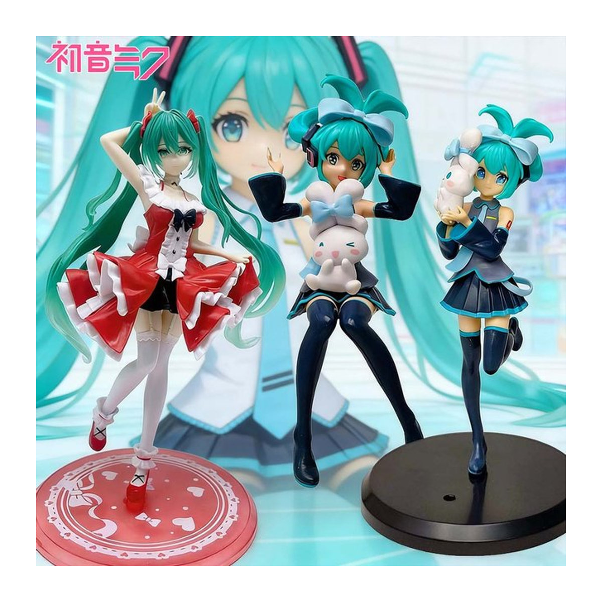 Bandai Hatsune Miku Anime-Figur aus PVC, mehrfarbig, Höhe: 21 cm - Bild 1