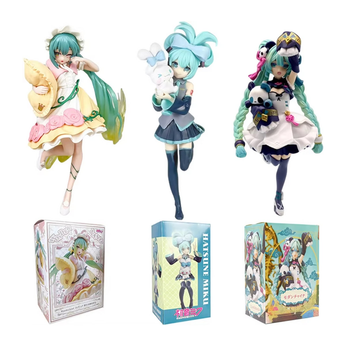 Bandai Hatsune Miku Anime Figur aus PVC, mehrfarbig, stehend, Desktop-Dekoration - Bild 1