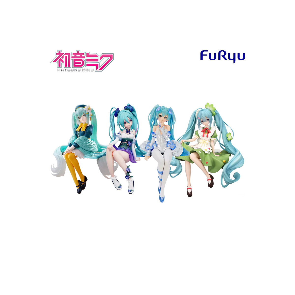 Bandai Hatsune Miku Anime-Figur Blumenfee in Sitzposition, mehrfarbige PVC-Actionfigur für Sammler - Bild 7