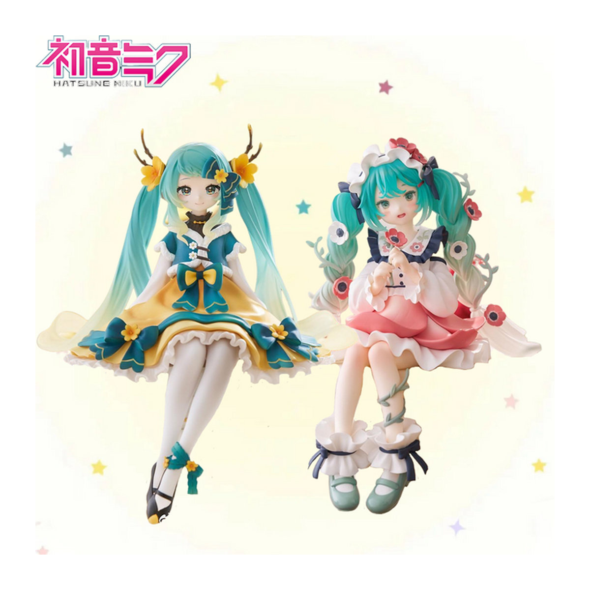 Bandai Hatsune Miku Anime-Figur Blumenfee-Kollektion aus Kunststoff, mehrfarbig - Bild 1