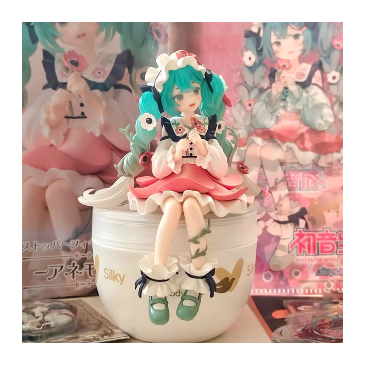 Bandai Hatsune Miku Anime-Figur Blumenfee-Kollektion aus Kunststoff, mehrfarbig - Bild 5