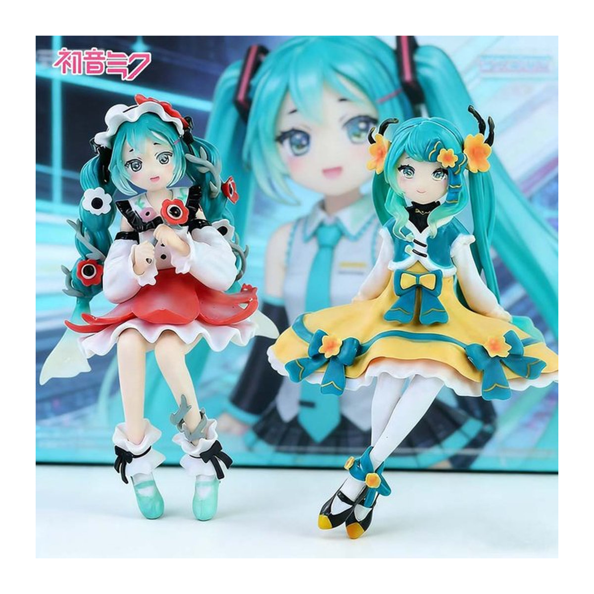 Bandai Hatsune Miku Anime-Figur Blumenfee-Kollektion, mehrfarbige PVC Actionfigur für Kinder - Bild 1