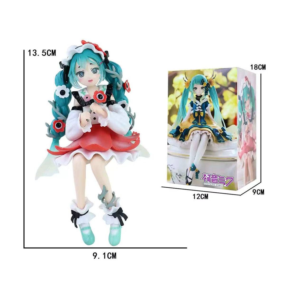 Bandai Hatsune Miku Anime-Figur Blumenfee-Kollektion, mehrfarbige PVC Actionfigur für Kinder - Bild 4