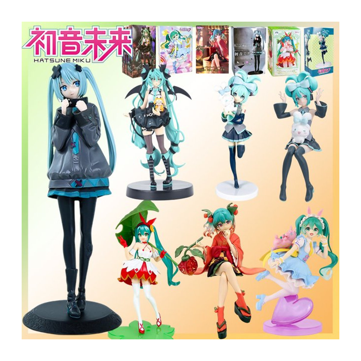 Bandai Hatsune Miku Anime Figur Blumenfee Winterkirsche, mehrfarbig, Höhe: 15 cm - Bild 1
