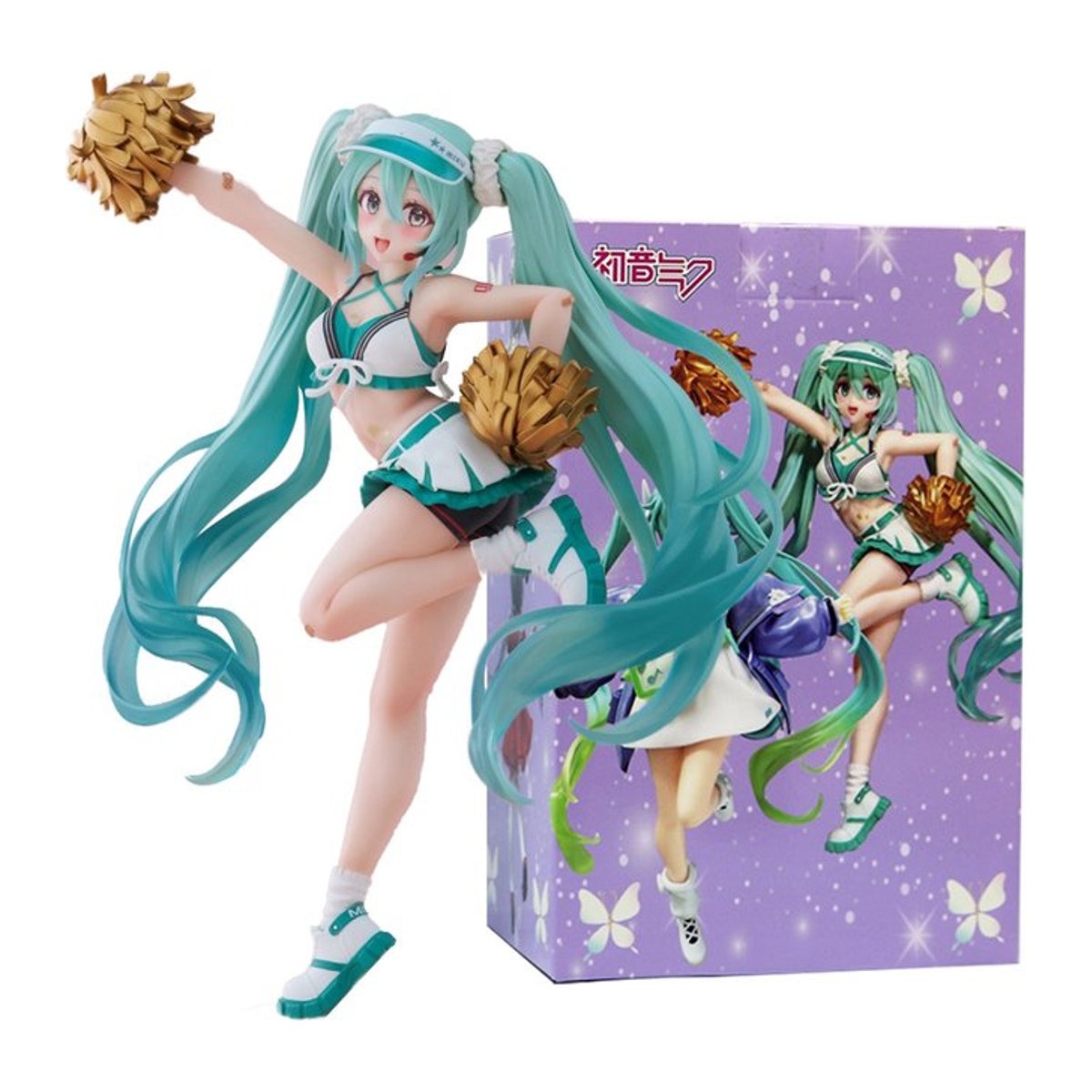 Bandai Hatsune Miku Anime Figur Cheerleader, mehrfarbig, Höhe: 18 cm - Bild 1