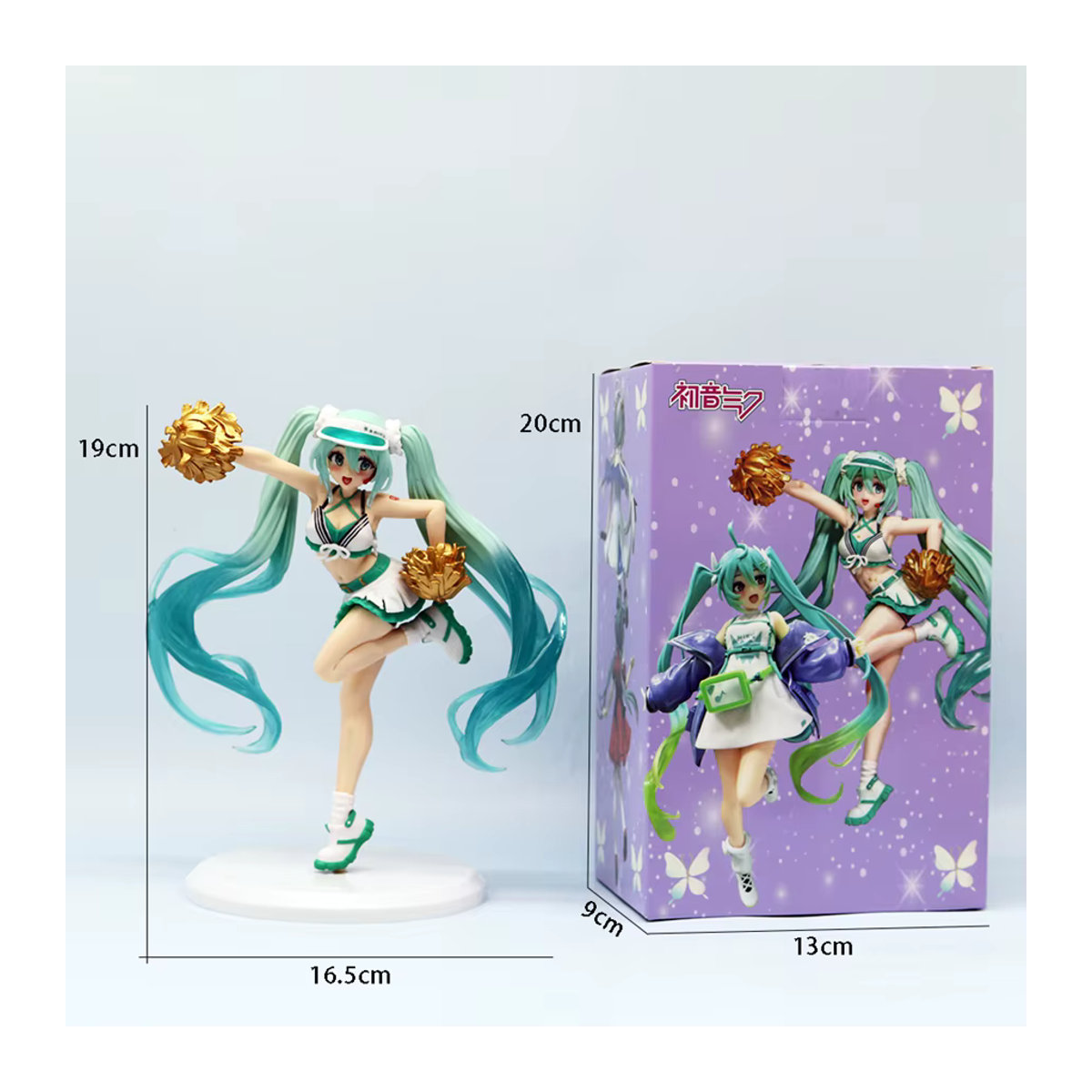 Bandai Hatsune Miku Anime Figur Cheerleader, mehrfarbig, Höhe: 18 cm - Bild 2