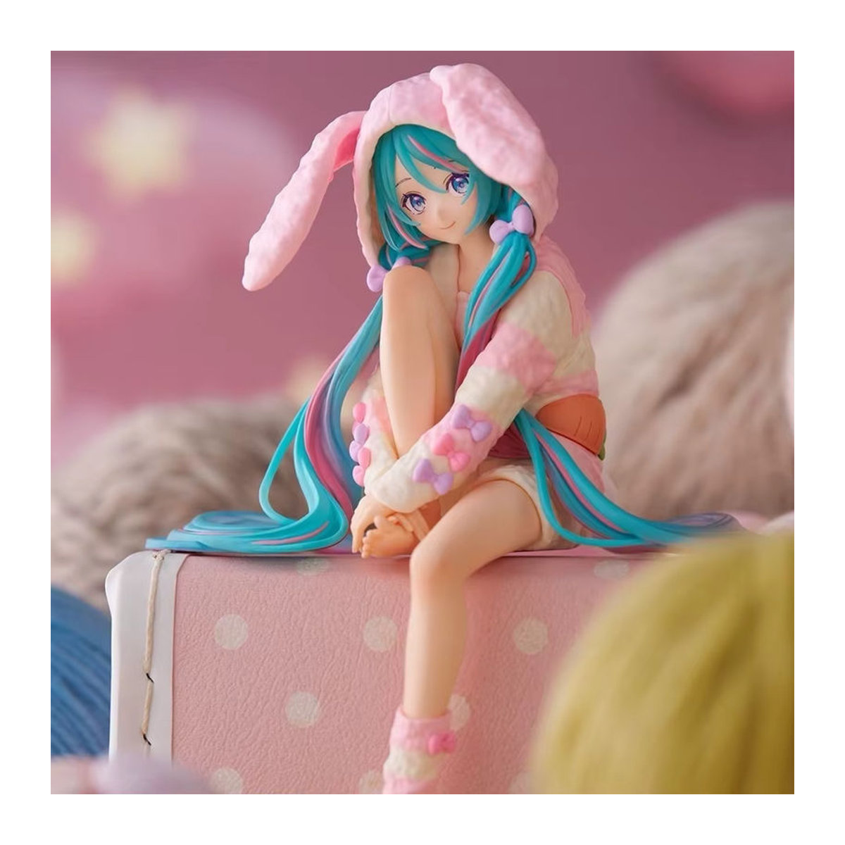 Bandai Hatsune Miku Anime Figur im Kaninchen-Ohr Pyjama, mehrfarbig, Höhe: 14 cm - Bild 2