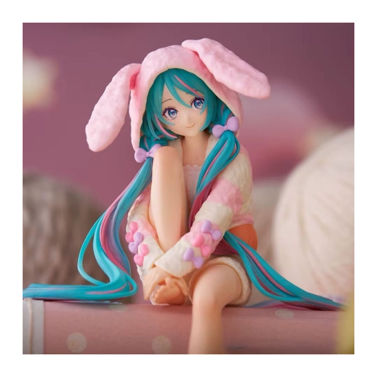 Bandai Hatsune Miku Anime Figur im Kaninchen-Ohr Pyjama, mehrfarbig, Höhe: 14 cm - Bild 3
