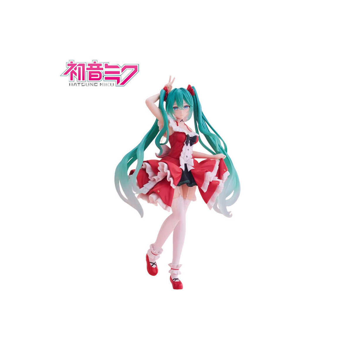 Bandai Hatsune Miku Anime-Figur im Lolita-Stil, mehrfarbige PVC-Actionfigur in stehender Pose zur Dekoration - Bild 7