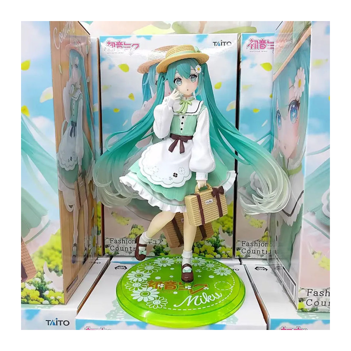 Bandai Hatsune Miku Anime-Figur in Rosa mit Kirschblüten-Dekoration aus Kunststoff - Bild 3