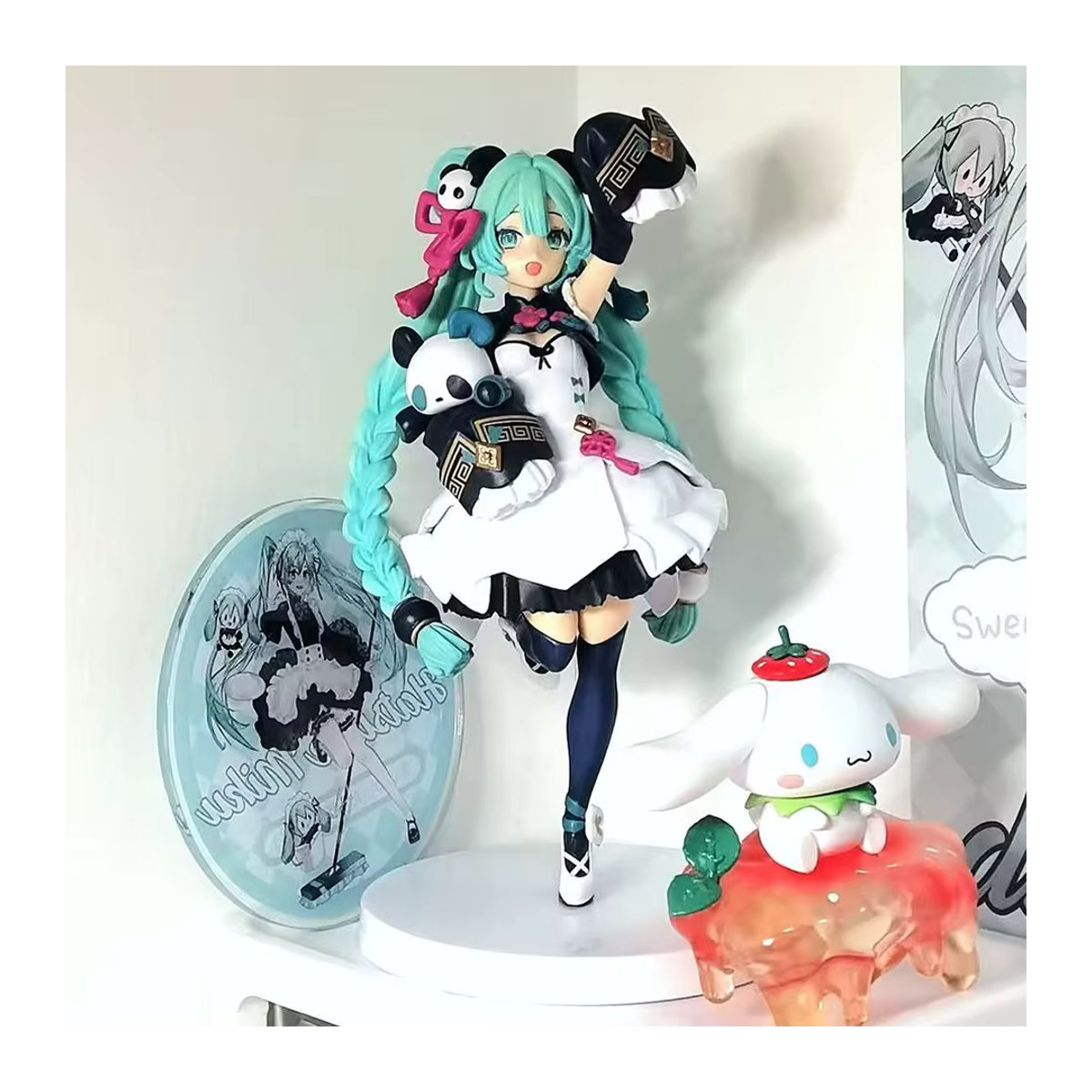 Bandai Hatsune Miku Anime Figur mit Katzenohren und Teufel-Design, mehrfarbig, PVC-Modell - Bild 3