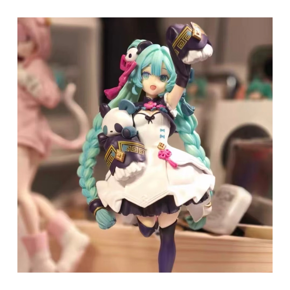 Bandai Hatsune Miku Anime Figur mit Katzenohren und Teufel-Design, mehrfarbig, PVC-Modell - Bild 4