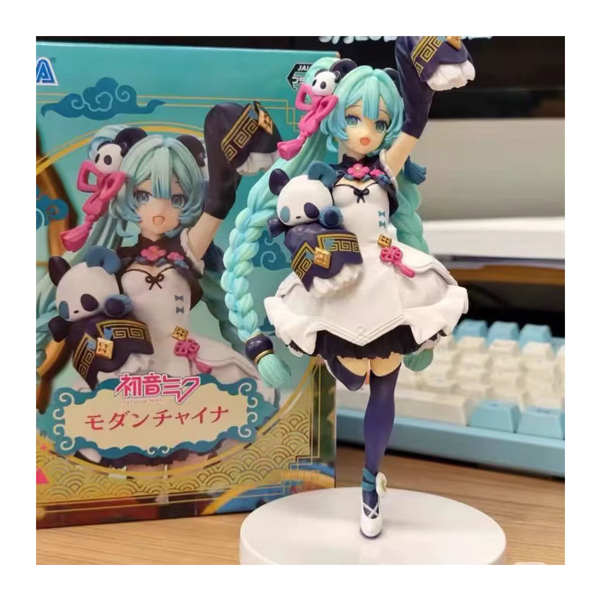 Bandai Hatsune Miku Anime Figur mit Katzenohren und Teufel-Design, mehrfarbig, PVC-Modell - Bild 5