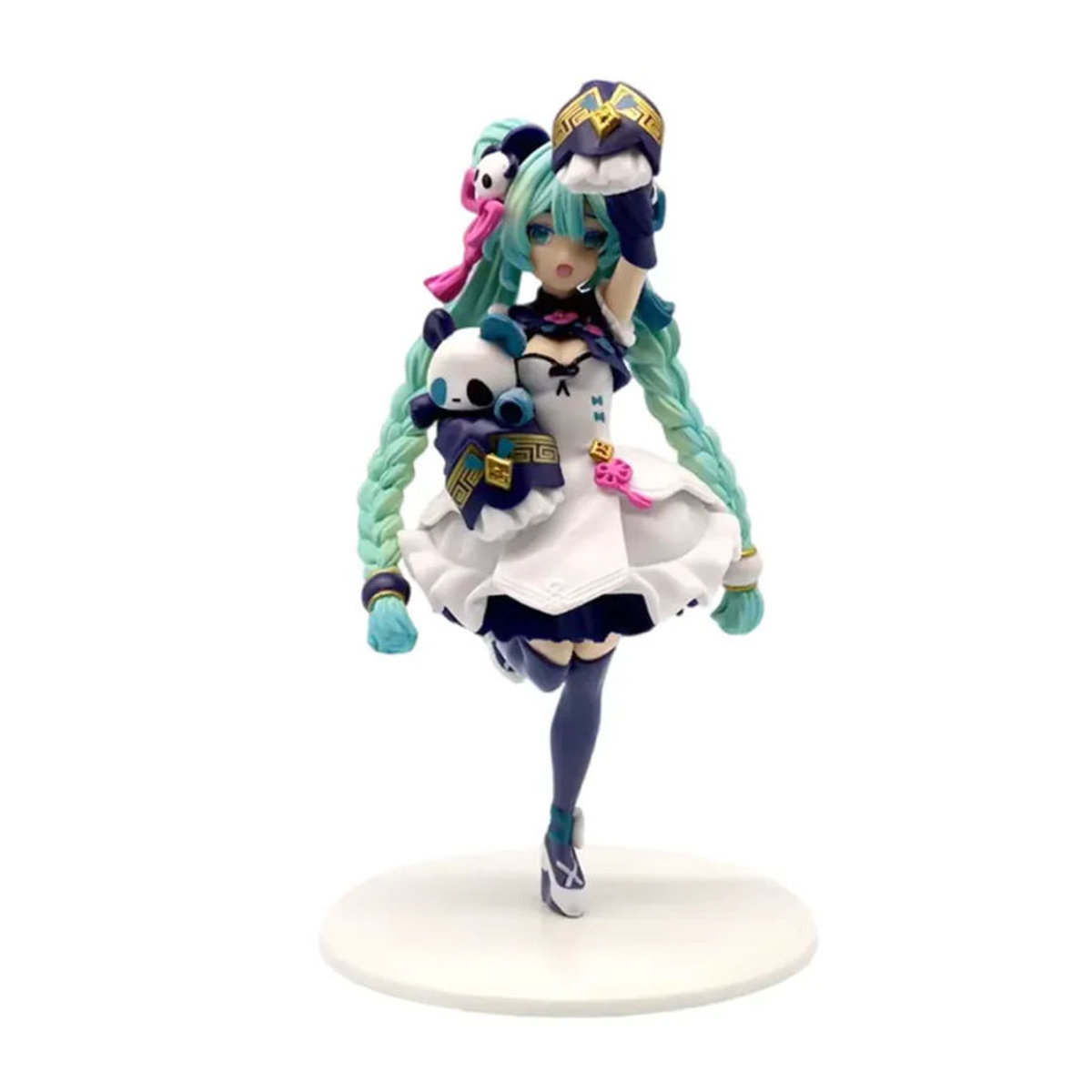 Bandai Hatsune Miku Anime-Figur mit vierblättrigem Kleeblatt und floralem Design, mehrfarbig, aus Kunststoff - Bild 2