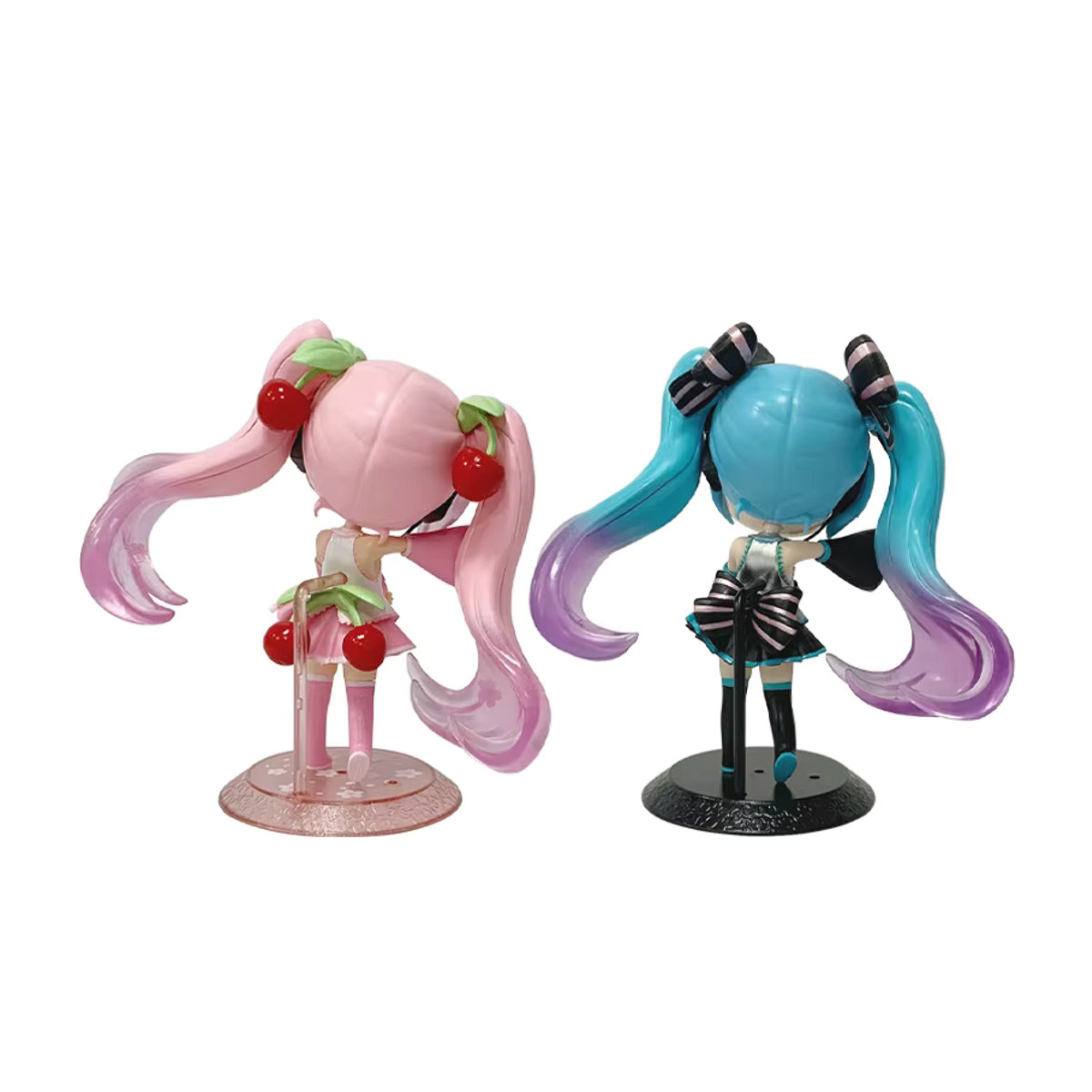 Bandai Hatsune Miku Anime Figur Q Version mit Kaninchenohren aus Kunststoff in Rosa und Mehrfarbig - Bild 3