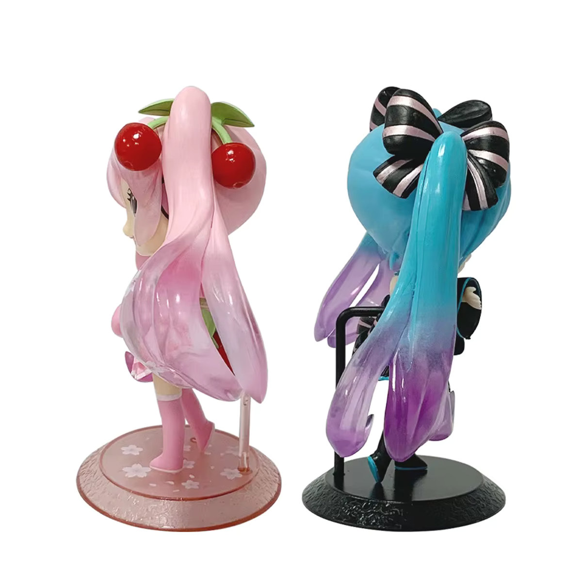 Bandai Hatsune Miku Anime Figur Q Version mit Kaninchenohren aus Kunststoff in Rosa und Mehrfarbig - Bild 4