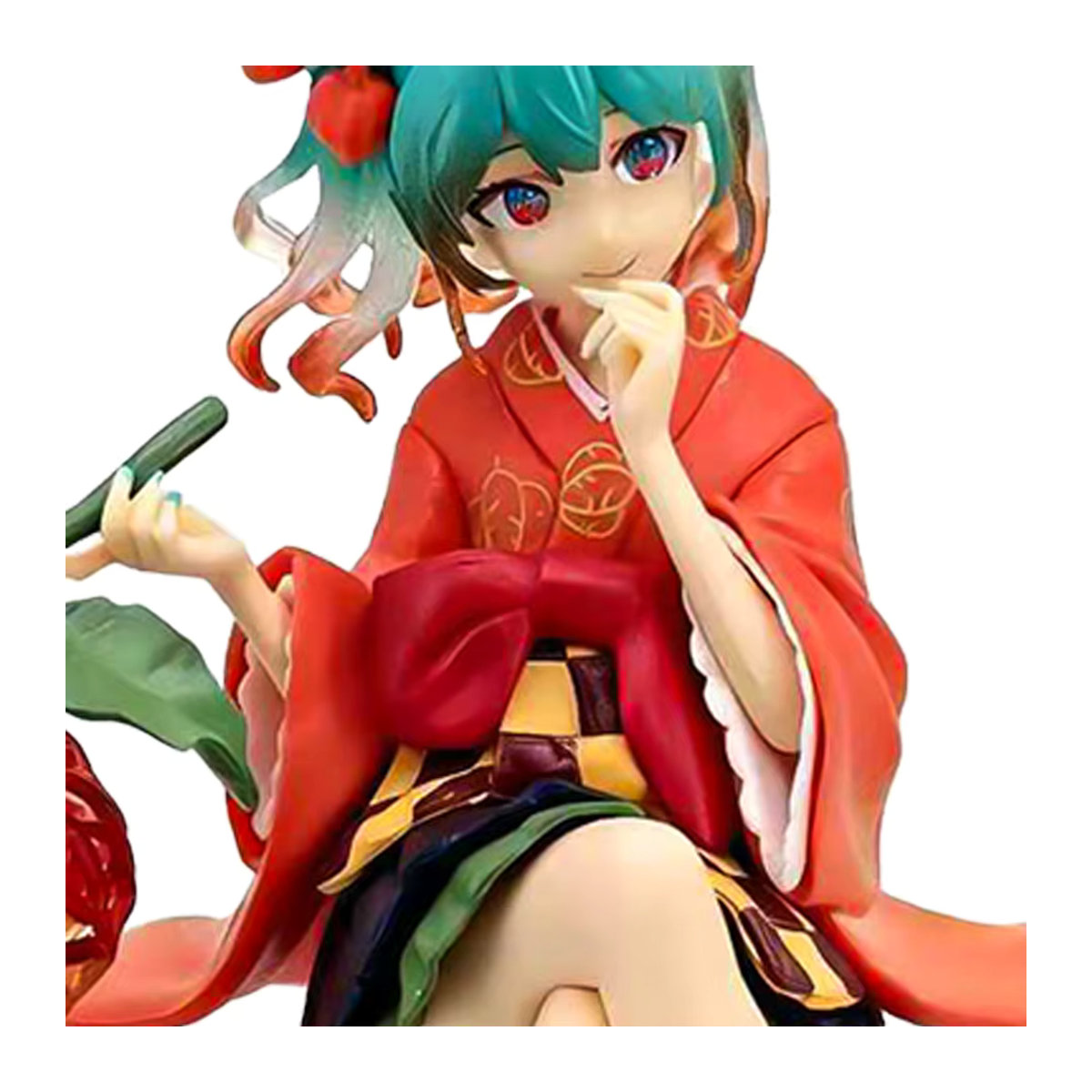 Bandai Hatsune Miku Anime-Figur Saure Beeren-Fee in Sitzposition, mehrfarbige PVC-Actionfigur für Sammler - Bild 4