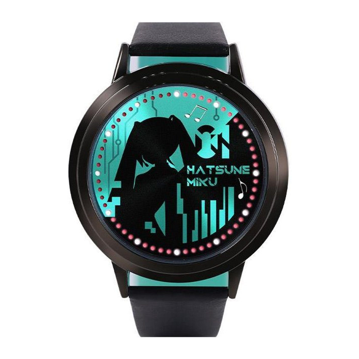 Bandai Hatsune Miku Anime Wanduhr in Mehrfarbig, Rundes Design aus Kunststoff - Bild 1