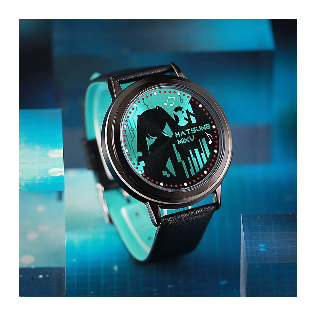 Bandai Hatsune Miku Anime Wanduhr in Mehrfarbig, Rundes Design aus Kunststoff - Bild 2