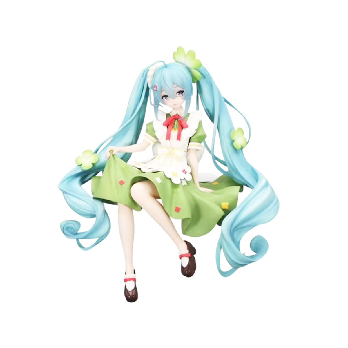 Bandai Hatsune Miku Figur Blumenfee mit vierblättrigem Kleeblatt in mehrfarbigem Design aus Kunstharz - Bild 2