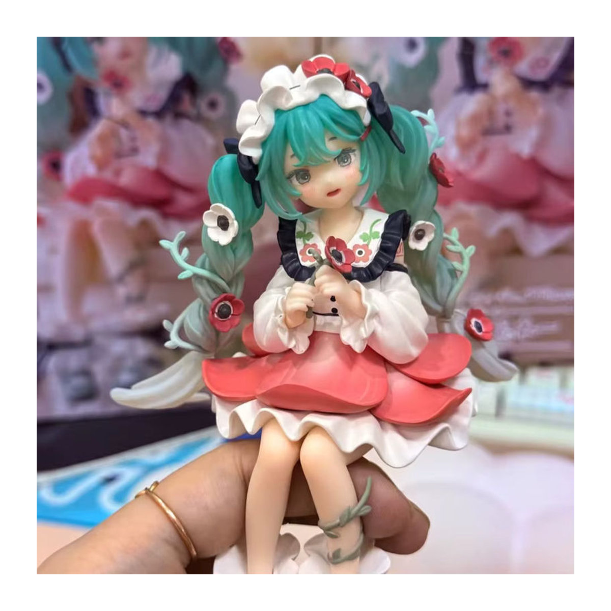 Bandai Hatsune Miku Flower Fairy Anime Actionfigur aus Kunststoff, mehrfarbig - Bild 3
